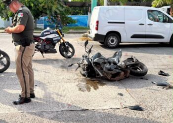 Motociclista resulta lesionado tras accidente; presunto responsable se da a la fuga en Tapachula