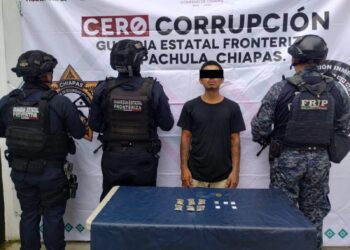 Presunto integrante de “Los Cuatetes” es detenido con droga en Tapachula; era buscado por homicidio calificado