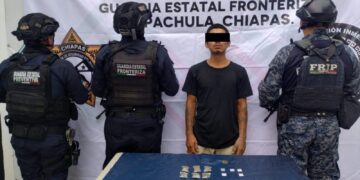 Presunto integrante de “Los Cuatetes” es detenido con droga en Tapachula; era buscado por homicidio calificado