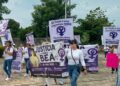 Marchan en Tapachula para exigir justicia por Beany, a 110 días de su feminicidio