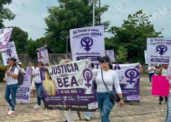 Marchan en Tapachula para exigir justicia por Beany, a 110 días de su feminicidio