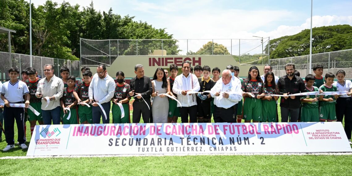 Eduardo Ramírez fortalece la educación y amplía espacios deportivos para estudiantes de Chiapas