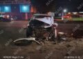 Choque en la carretera Costera deja cuatro lesionados y cuantiosos daños materiales