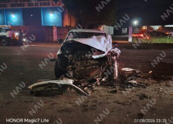 Choque en la carretera Costera deja cuatro lesionados y cuantiosos daños materiales