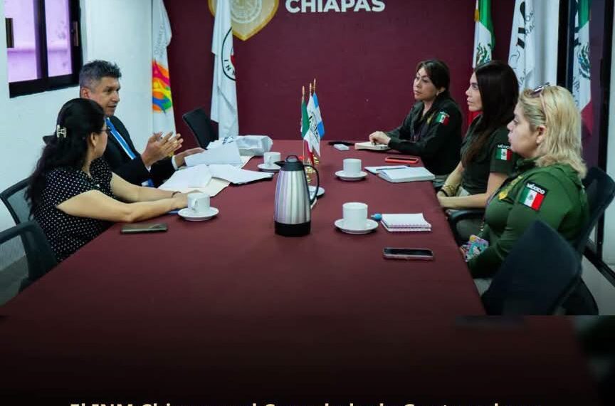 En la frontera sur, el #INM fortalece la agenda de trabajo conjunta con el Consulado de Guatemala. 🇲🇽🇬🇹