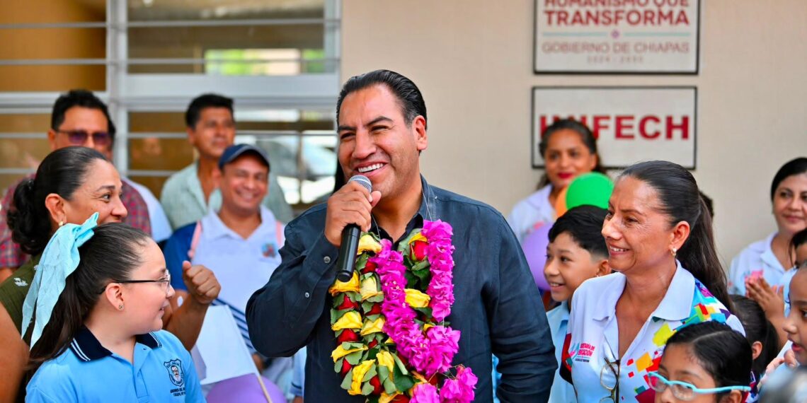 Con inversión histórica, Eduardo Ramírez fortalece la infraestructura educativa en Chiapa de Corzo
