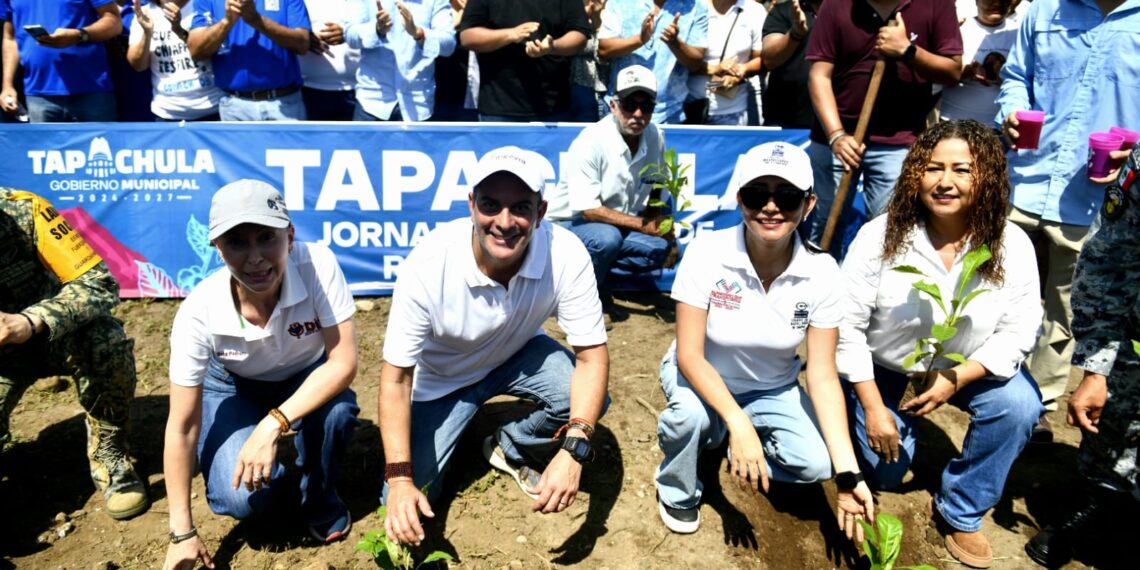 Desde Tapachula, Yamil Melgar se suma a la Jornada Nacional de Reforestación