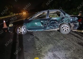 Choque deja una mujer lesionada y paraliza por horas la vía Frontera Hidalgo–Suchiate