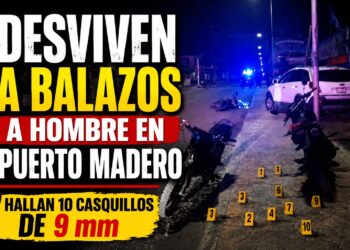Asesinan a balazos a hombre en Puerto Madero; hallan 10 casquillos de 9 mm