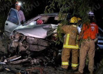 Fuerte accidente en el Libramiento Norte deja a una persona herida.
