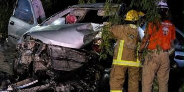 Fuerte accidente en el Libramiento Norte deja a una persona herida.