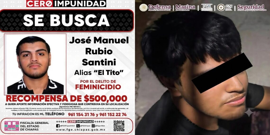 Captura de presunto feminicida de Beany Lozano abre nueva etapa del caso; será trasladado a Tapachula