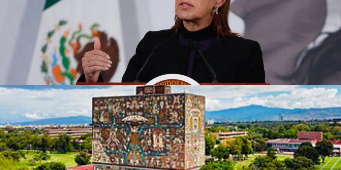 Sheinbaum pide a la UNAM abrir más lugares para jóvenes que buscan estudiar una licenciatura