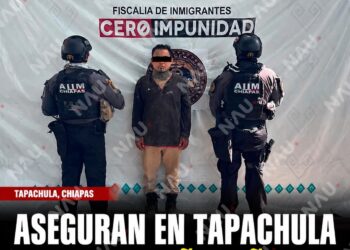 Aseguran en Tapachula a salvadoreño señalado como presunto integrante de la Barrio 18