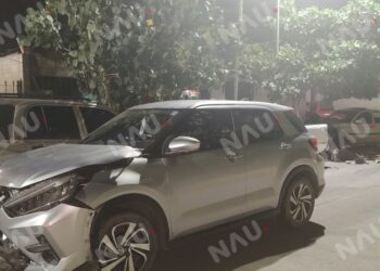 Triple choque deja una mujer lesionada y cuantiosos daños en Tapachula