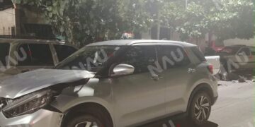 Triple choque deja una mujer lesionada y cuantiosos daños en Tapachula
