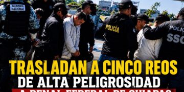 Trasladan a cinco reos de alta peligrosidad a penal federal de Chiapas