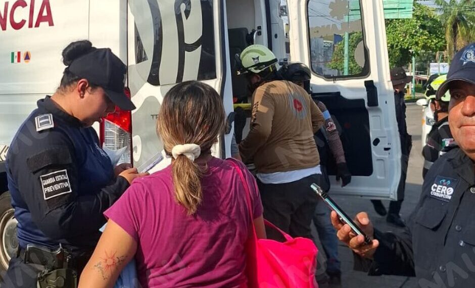 Menor de 10 años resulta lesionado en accidente entre motoneta y camioneta en Tapachula