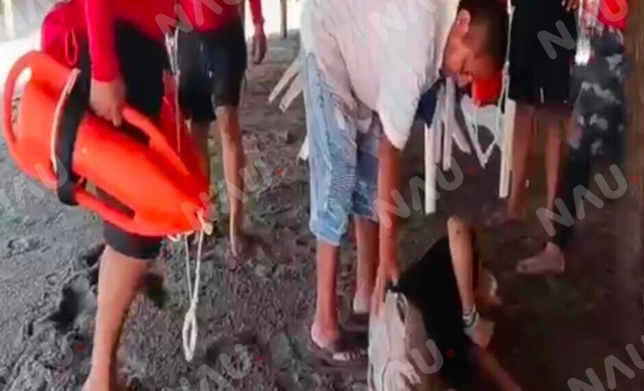 Corriente de resaca pone en peligro a adolescente en playa San Benito