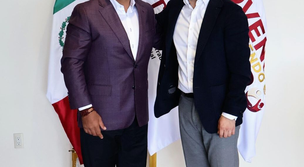 Eduardo Ramírez se reúne con el titular de la STPS, Marath Baruch Bolaños López