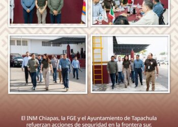 En Chiapas, sumamos acciones para reforzar la estrategia de seguridad, la atención humanitaria y el desarrollo regional 🇲🇽🕊️🤝