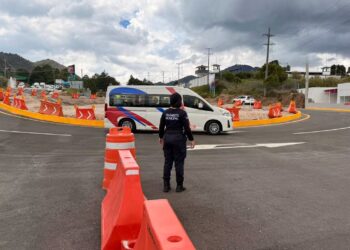 Apertura de la nueva rotonda de acceso en San Cristóbal