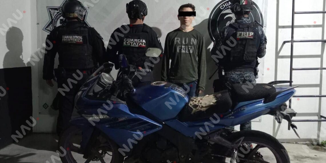 Detienen en el centro de Tapachula a hombre que dijo pertenecer al Barrio 18