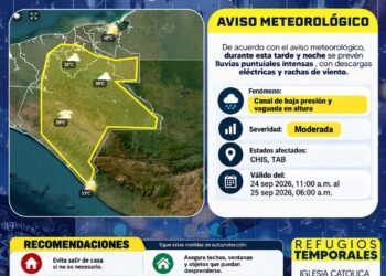 Elmer Vázquez llama a la población de Suchiate a extremar precauciones ante las lluvias