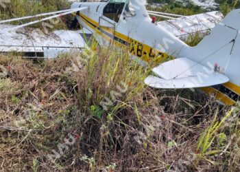 Falla obliga a avioneta agrícola a descender en Suchiate