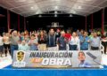 Elmer Vázquez inaugura cancha ejidal en 15 de Abril para fortalecer la convivencia y el deporte