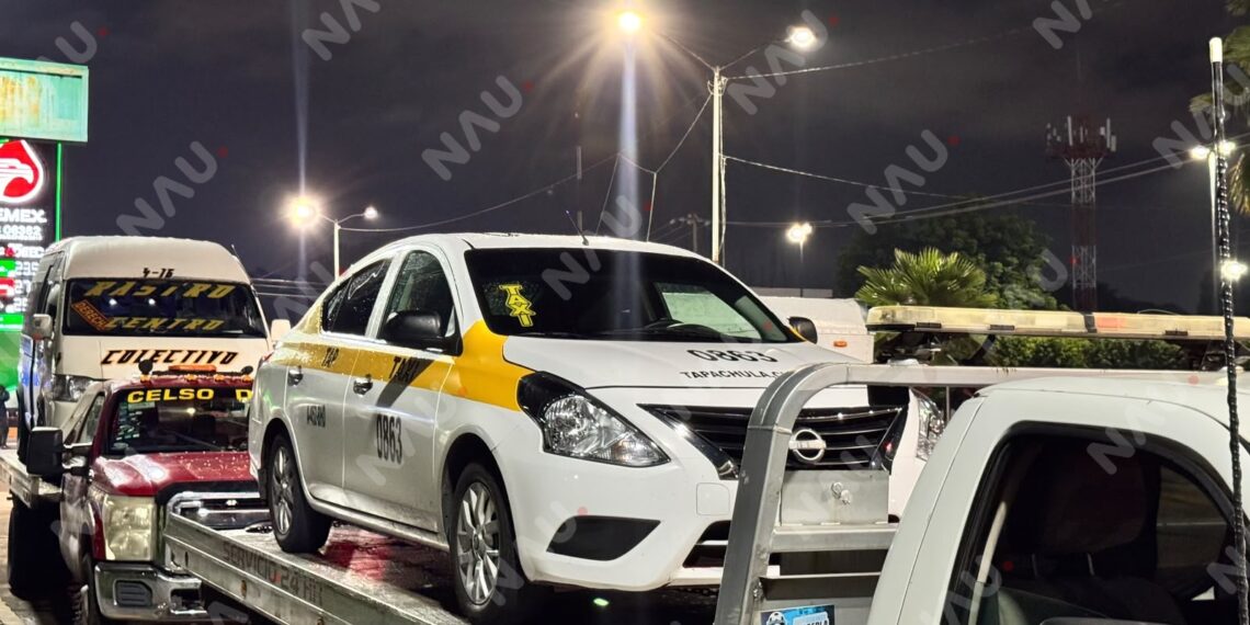 Retienen dos unidades vinculadas a Uber durante operativo en Tapachula