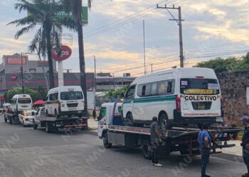Retiran de circulación taxi que daba servicio con Uber en Tapachula